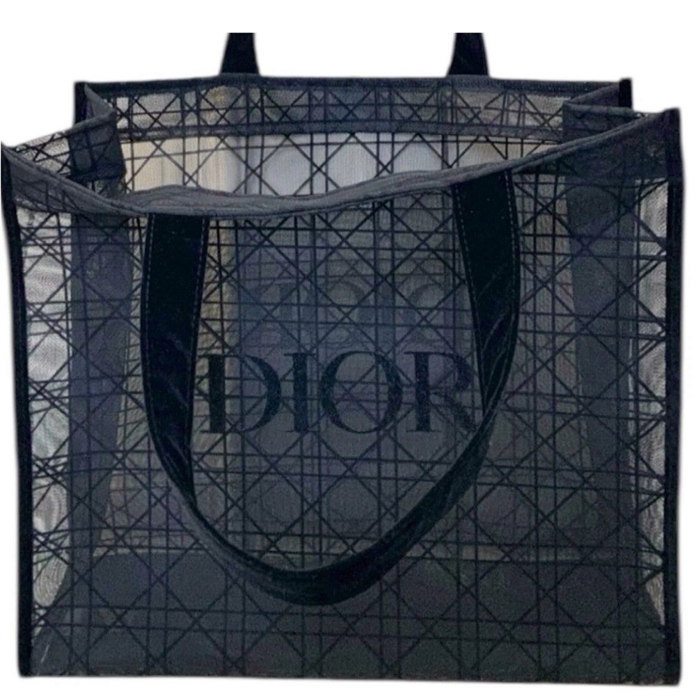 Dior VIP Black Mesh Tote Bag - Picture 2 of 6